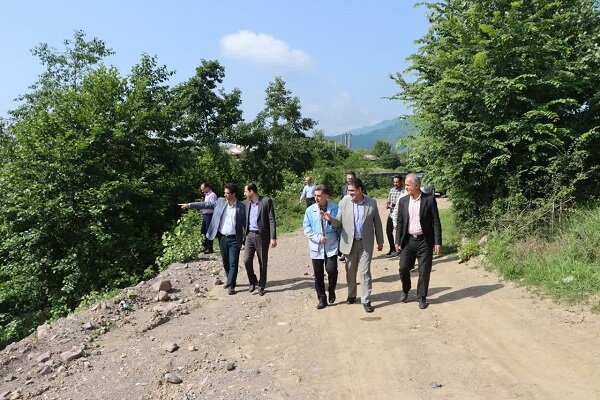 پیشرفت 100 درصدی پروژه دیواره گذاری روستای رودبارچیره فومن