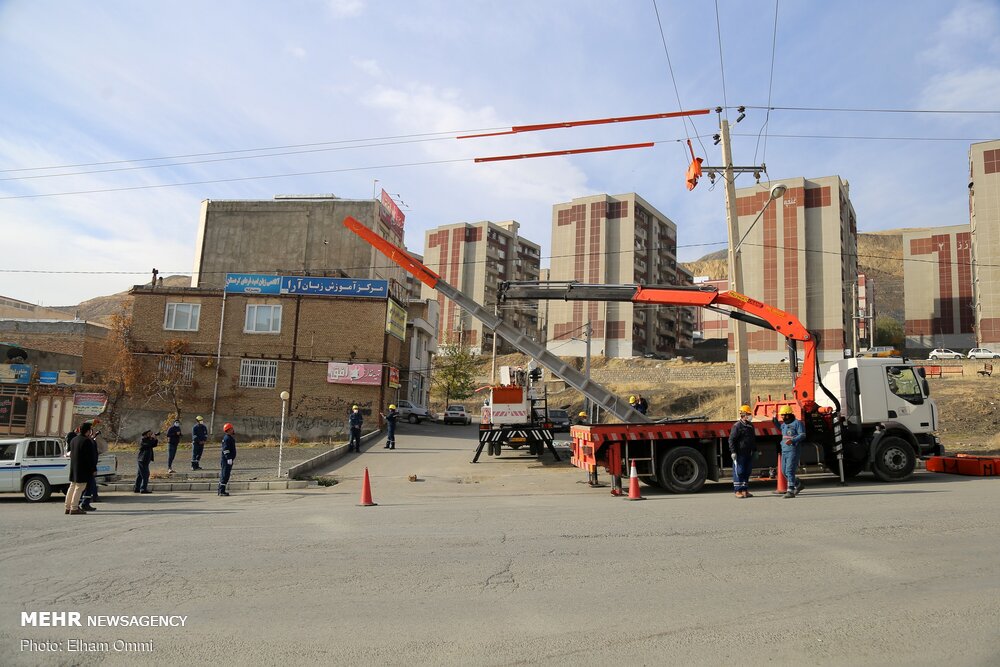 600 کیلومتر از سیم برق در غرب مازندران به کابل تبدیل شد