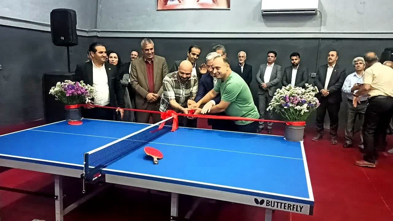 بزرگترین سالن تخصصی تنیس روی میز شمال کشور افتتاح شد