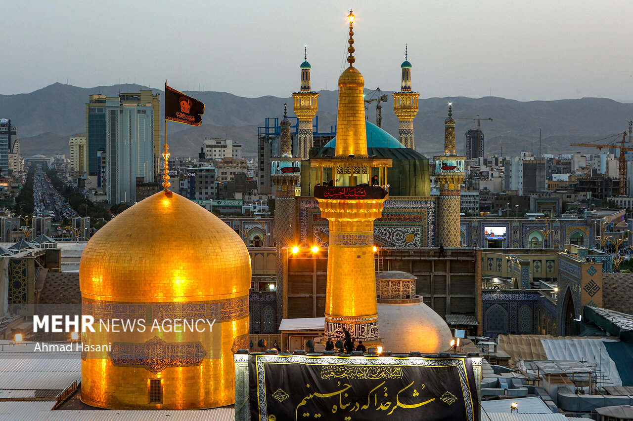 عزاداری مردم مازندران در صحن مطهر امام رضا (ع)