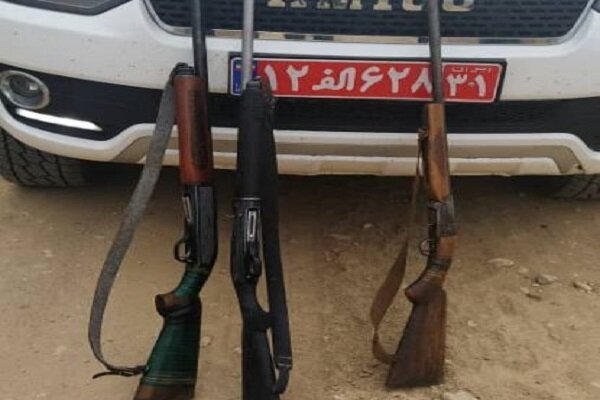 3 اسلحه شکاری قاچاق در کلاله کشف و ضبط شد