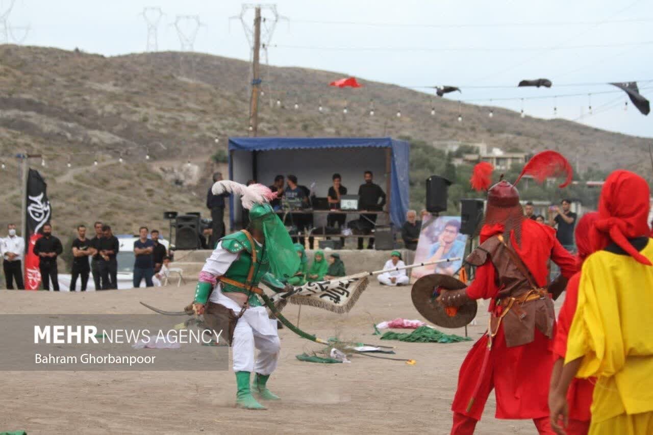 آئین بازسازی واقعه عاشورا در گنجه رودبار
