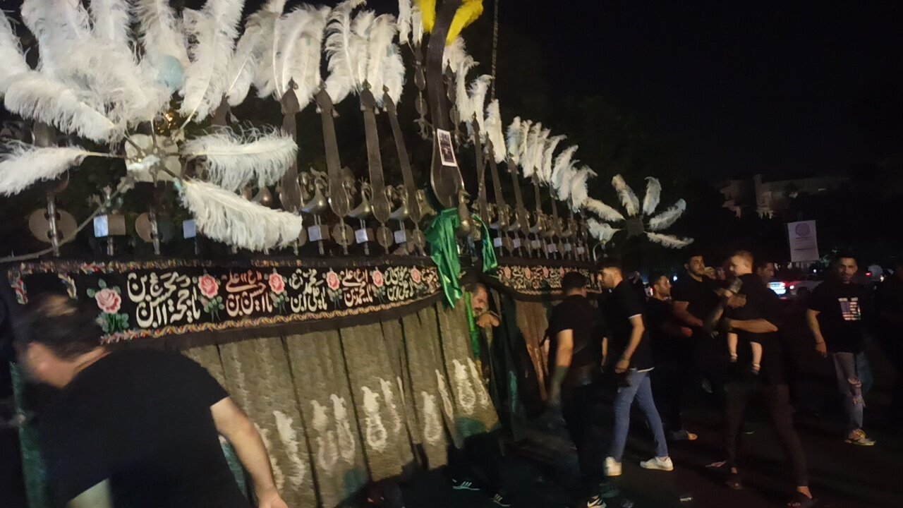 برپایی مراسم عزاداری امام حسین(ع) در شالما شفت