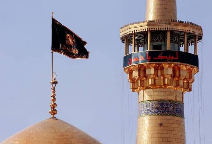 پیاده روی جهادگران آل یاسین به سوی حرم امام رضا (ع)