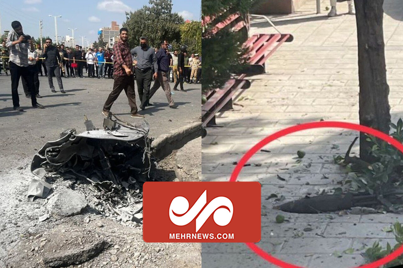 سقوط پهپاد در گرگان