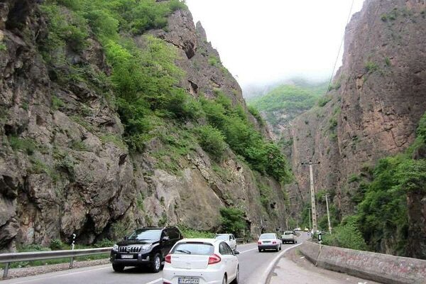 ترافیک سنگین در مسیر برگشت محورهای هراز و کندوان