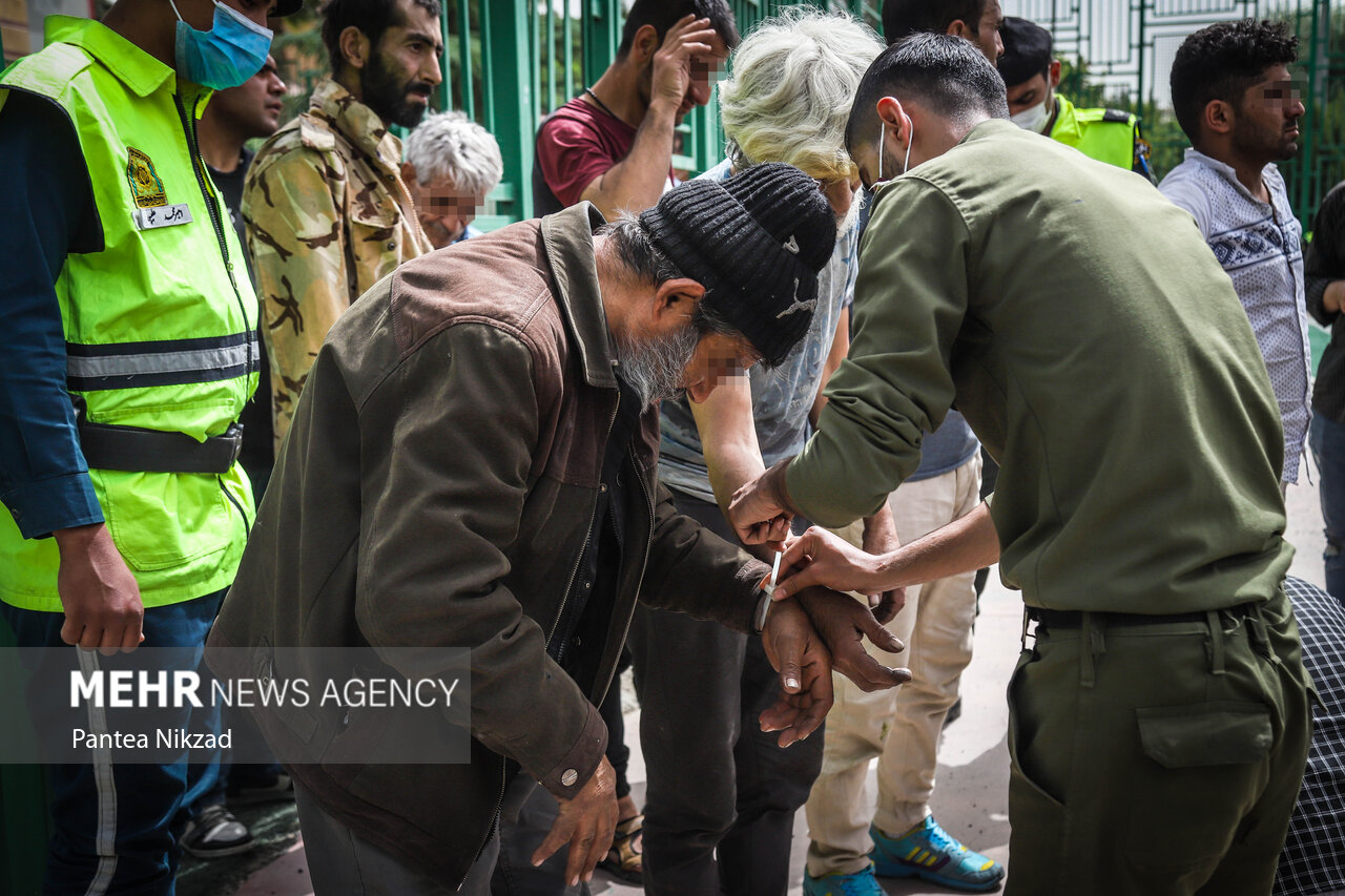 106 نفر از معتادان متجاهر شهر گرگان جمع آوری شدند