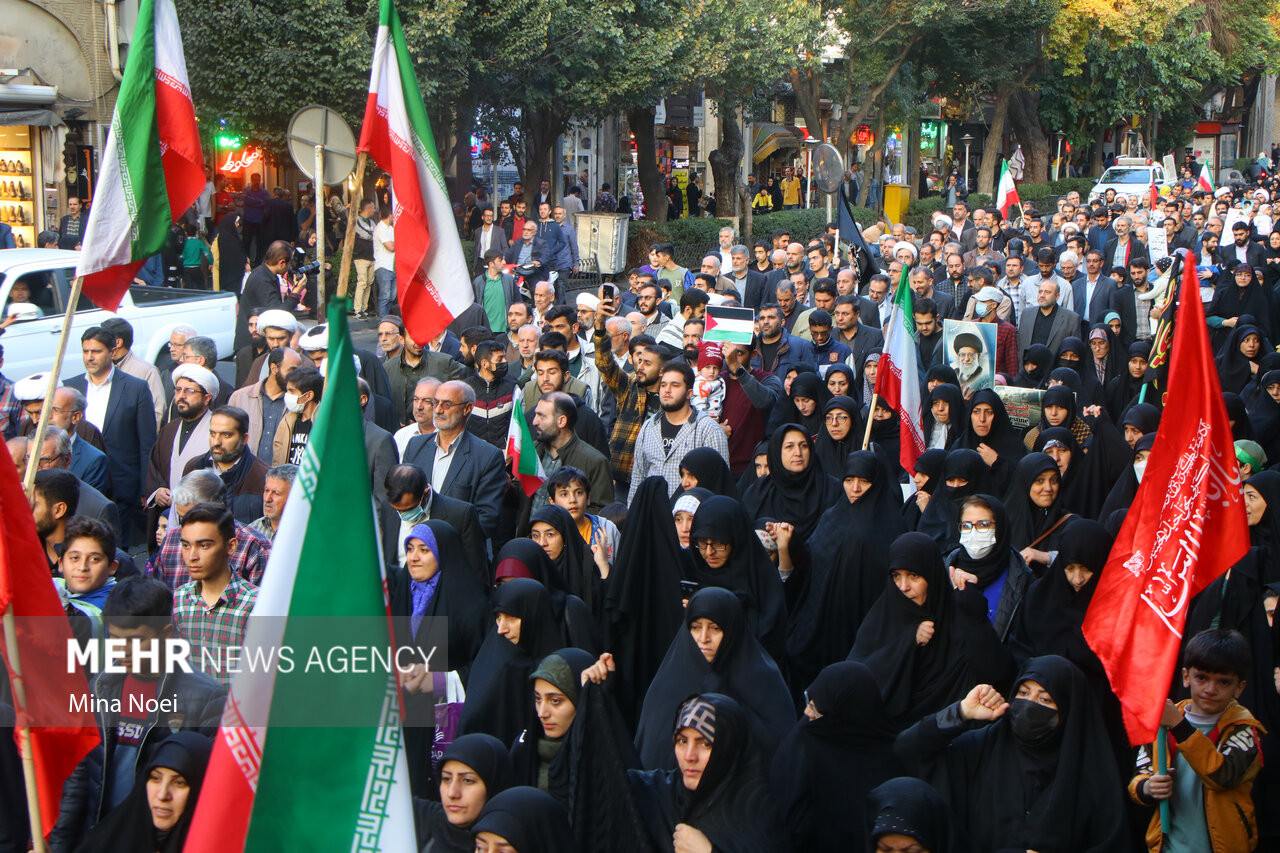 راهپیمایی ضدصهیونیستی مردم سوادکوه