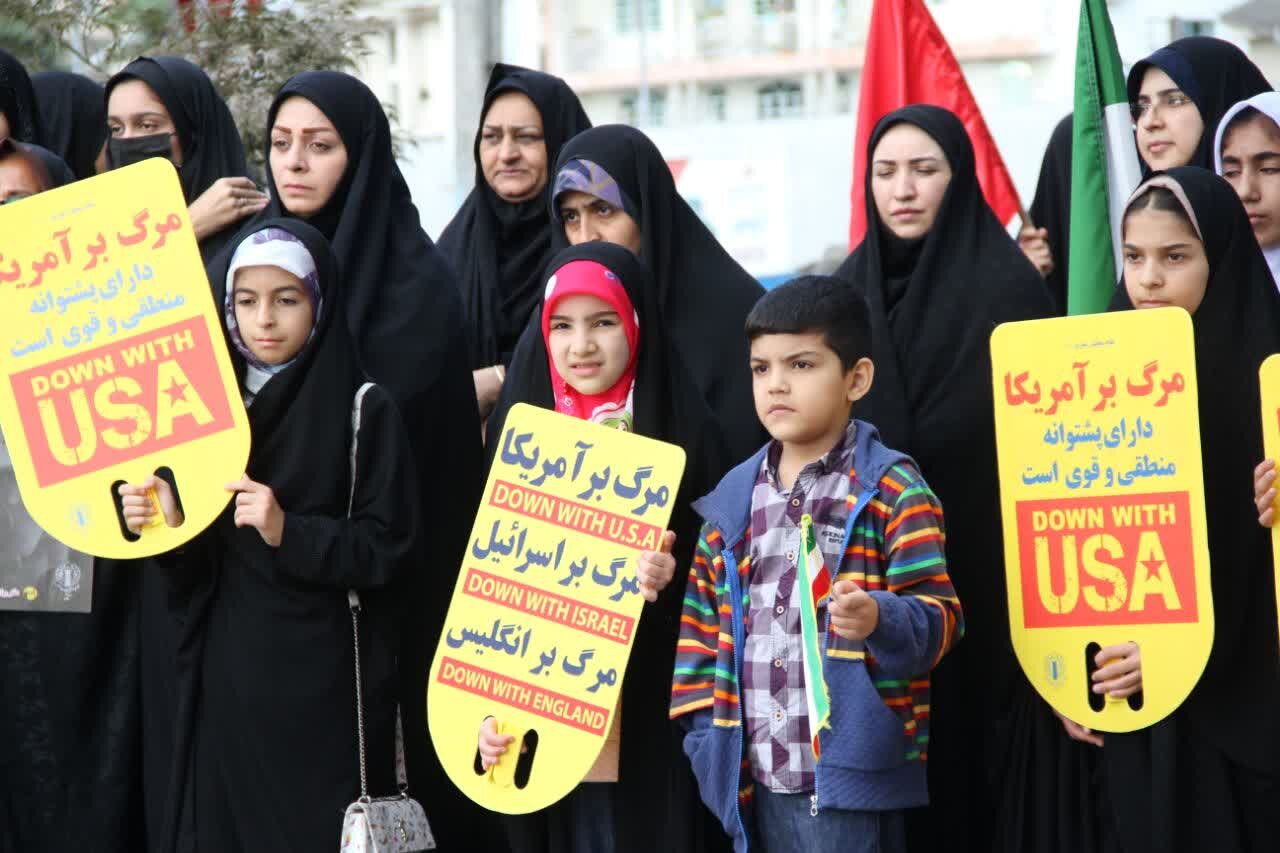 اجتماع مادران و کودکان آستارایی در پی جنایات رژیم اشغالگر قدس