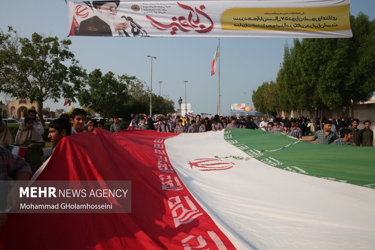 فریاد مرگ اسراییل دانش آموزان بابل