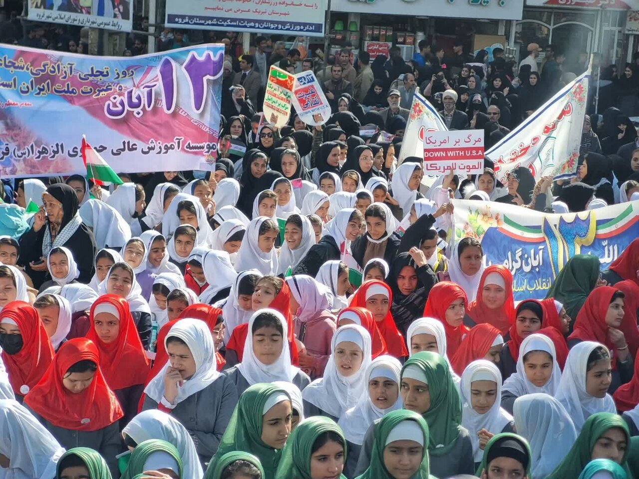 حضور نسل آرمانی در راهپیمایی 13 بابلسر