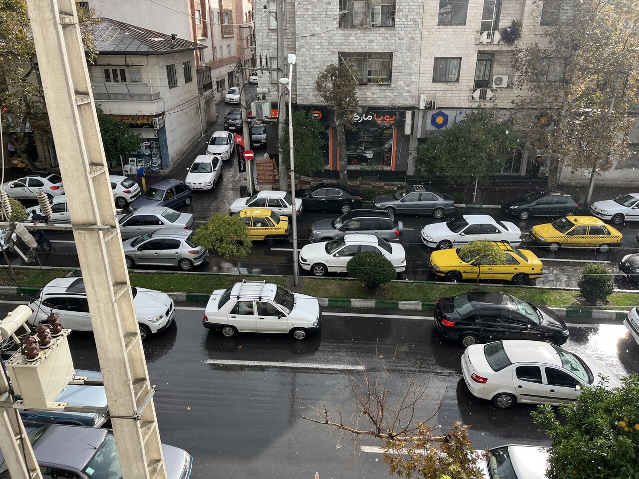 بارش تگرگ در شهرستان گرگان