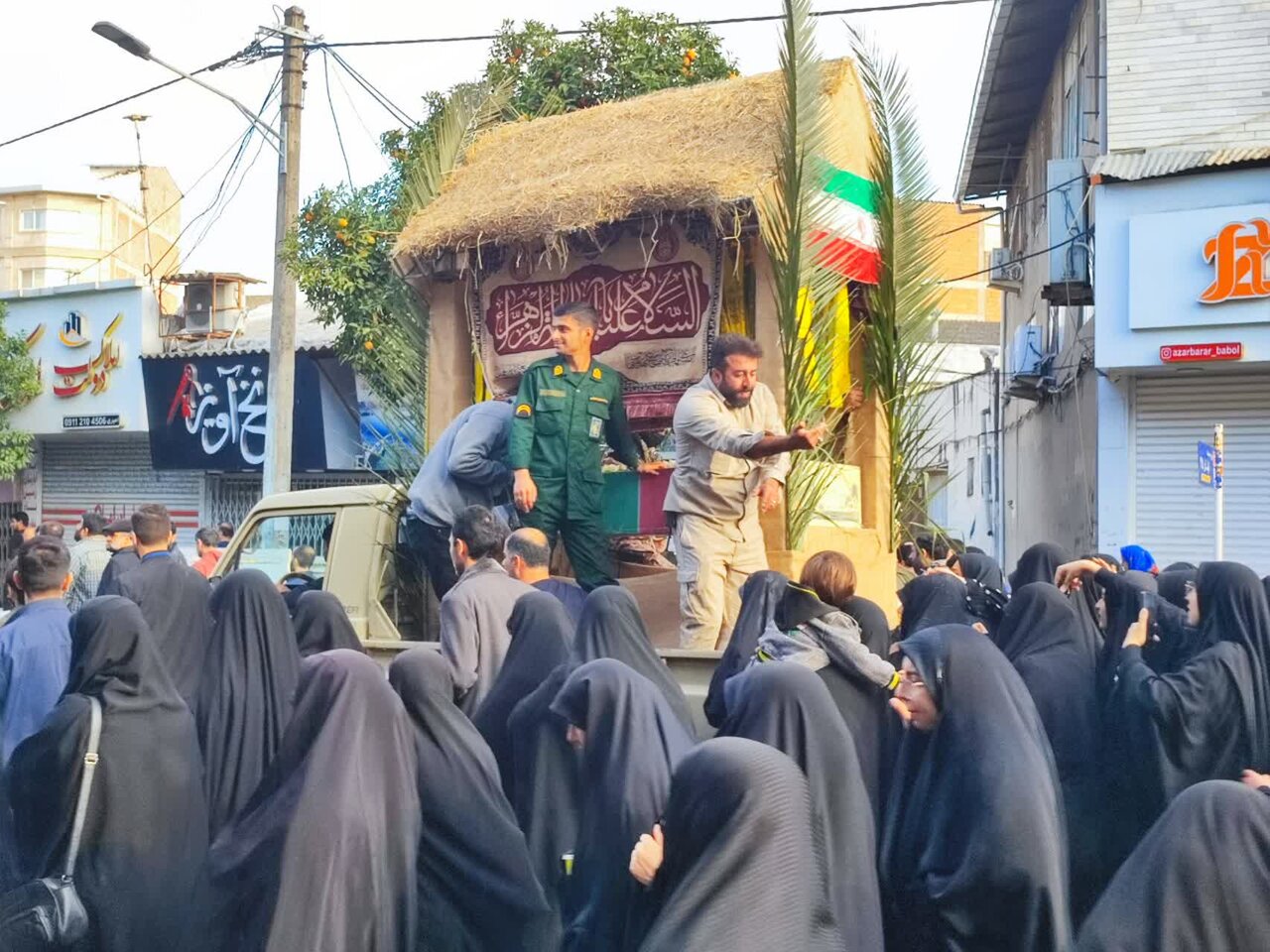 تشییع پیکر مطهر شهید گمنام در بابل