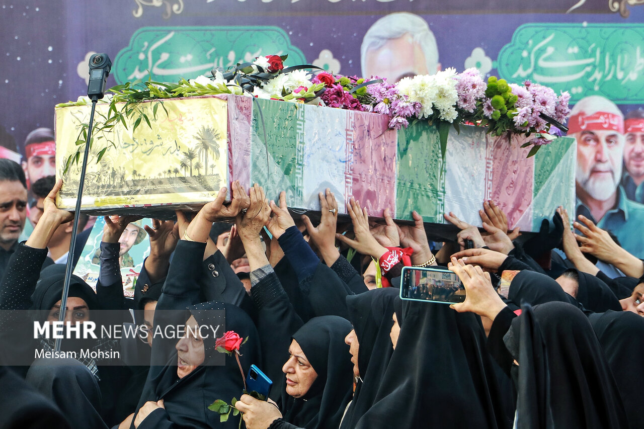 درددل مادر گیلانی شهید گمنام با شهید تازه تفحص شده