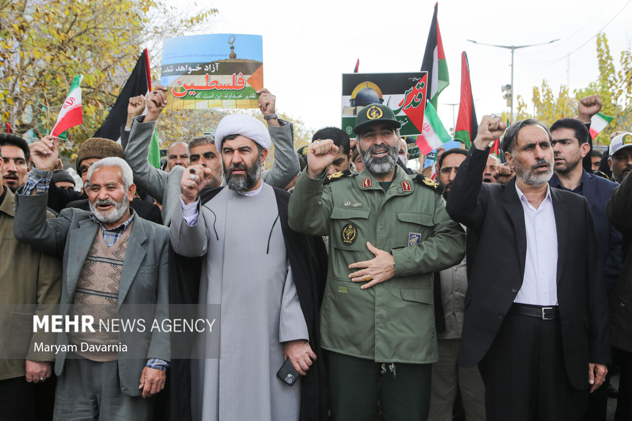 راهپیمایی مردم گلستان در محکومیت جنایت تروریستی کرمان