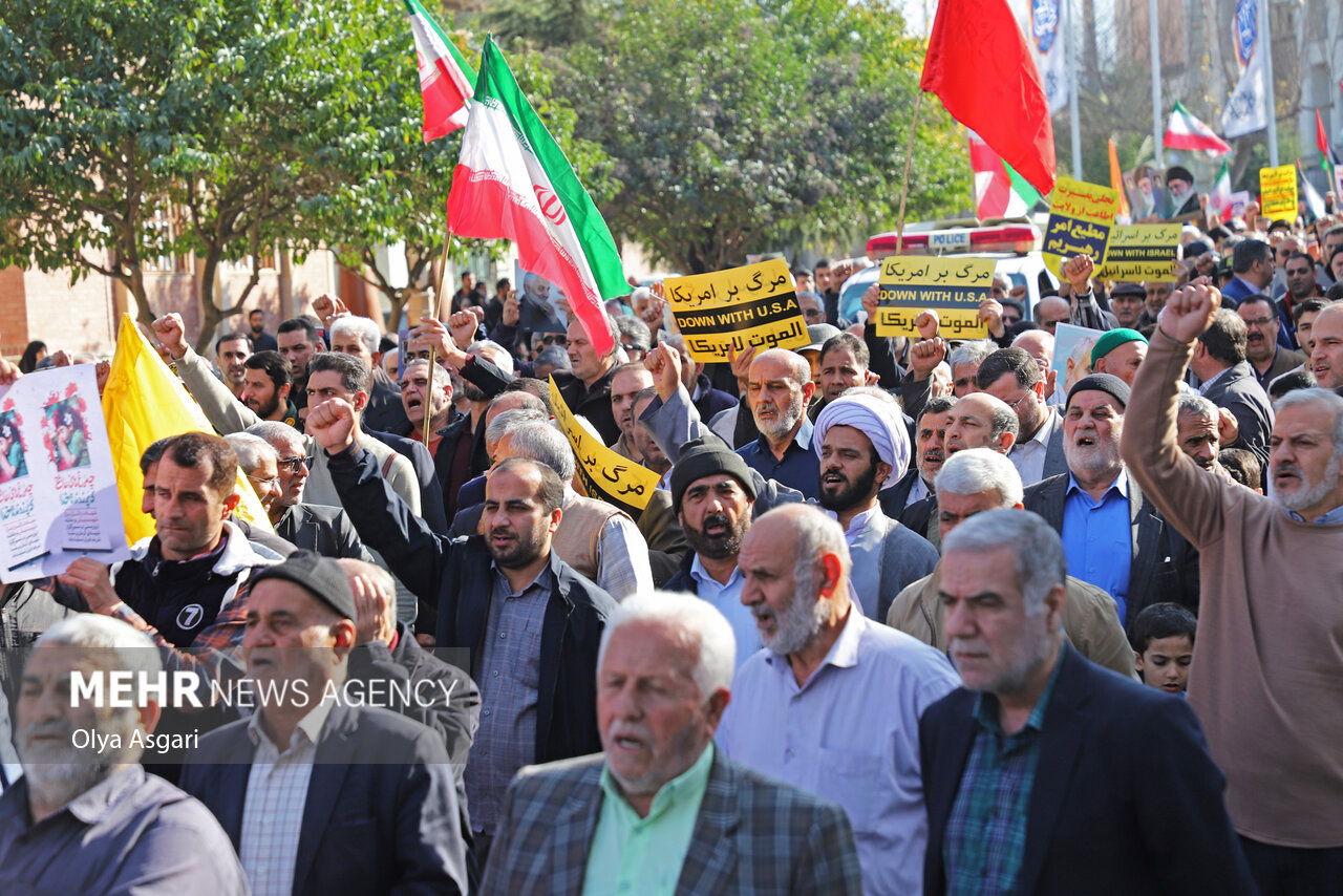 راهپیمایی مردم گرگان در محکومیت حمله تروریستی کرمان