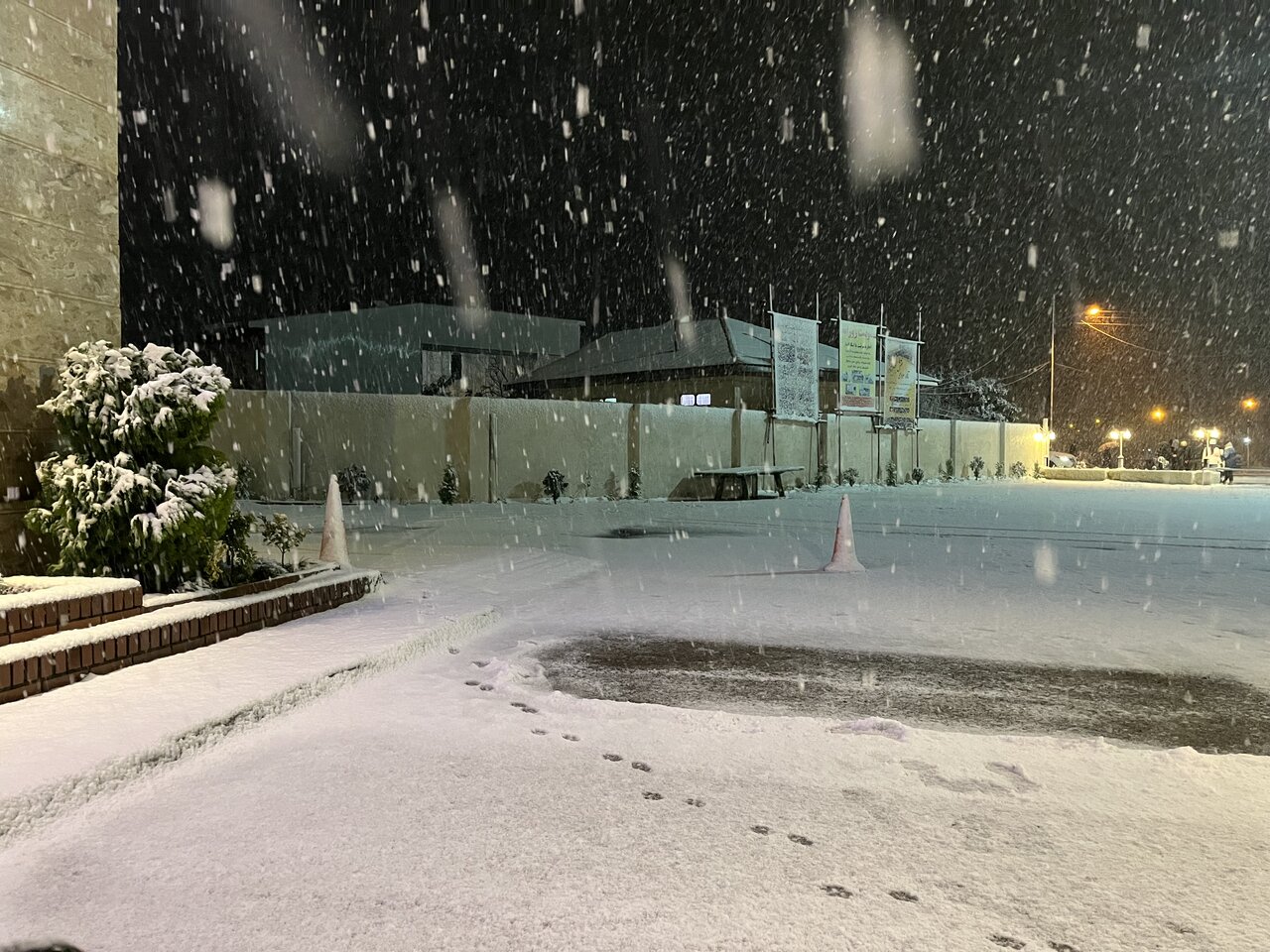 بارش برف زمستانی در فومن