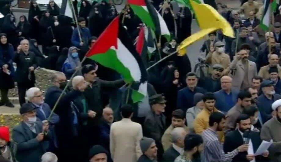 راهپیمایی مردم ساری در حمایت از کودکان مظلوم غزه