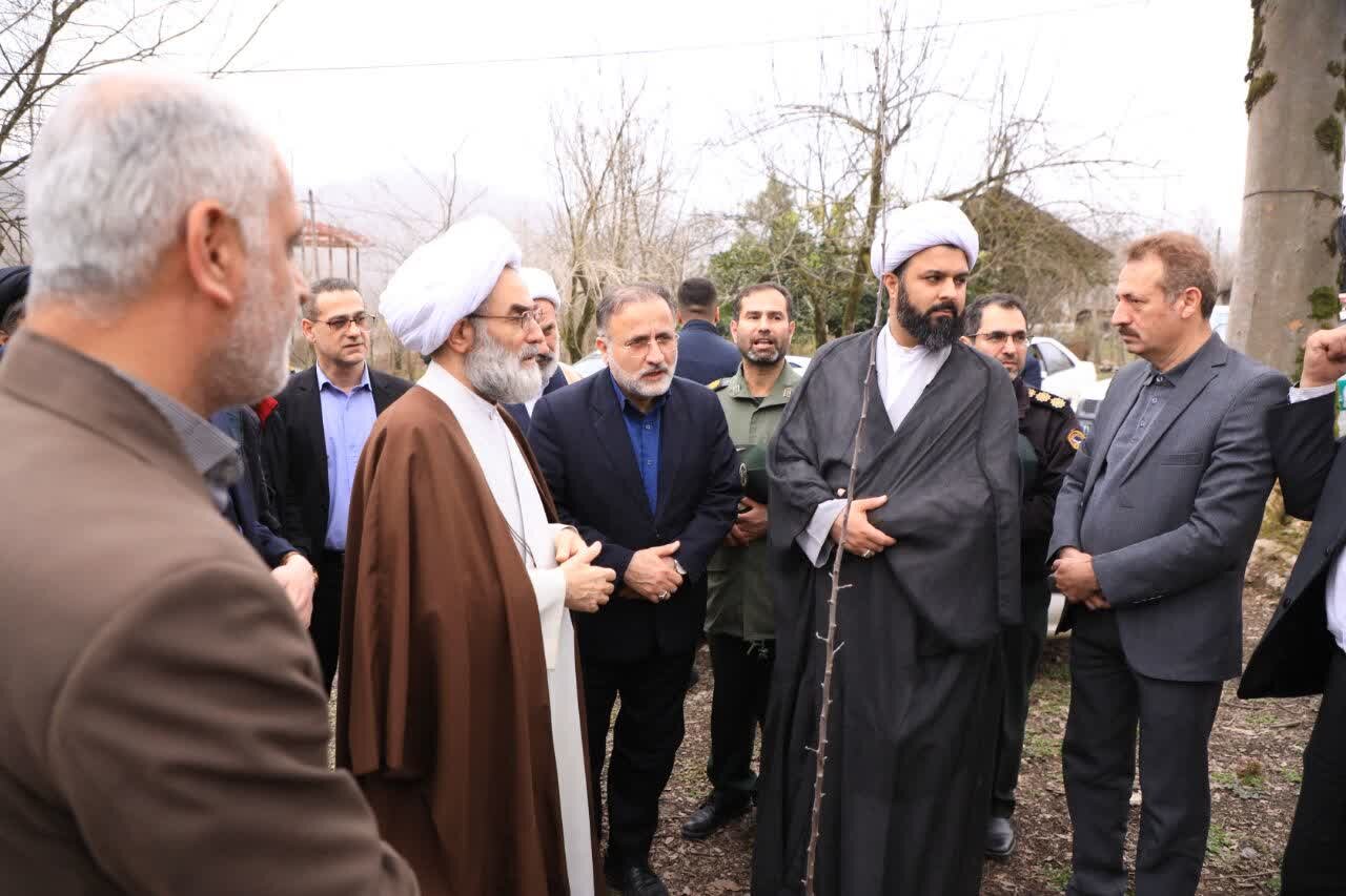 سفر نیم روزه نماینده ولی فقیه در گیلان به روستای ویسرود شفت