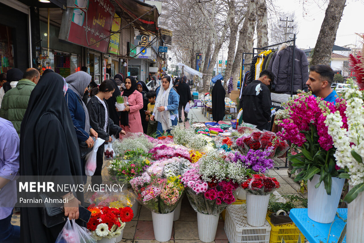 حال و هوای بازار عید نوروز در آمل