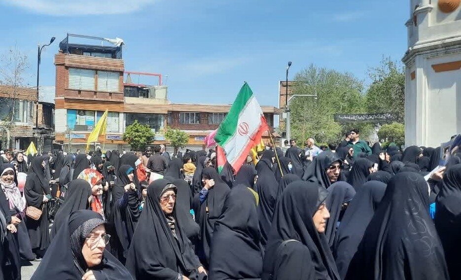 حضور باشکوه بانوان گرگانی در راهپیمایی روز قدس