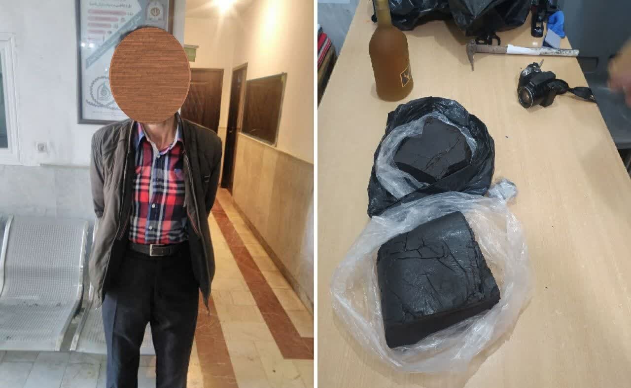 سوداگر مرگ با بیش از 4 کیلو تریاک در رشت دستگیر شد
