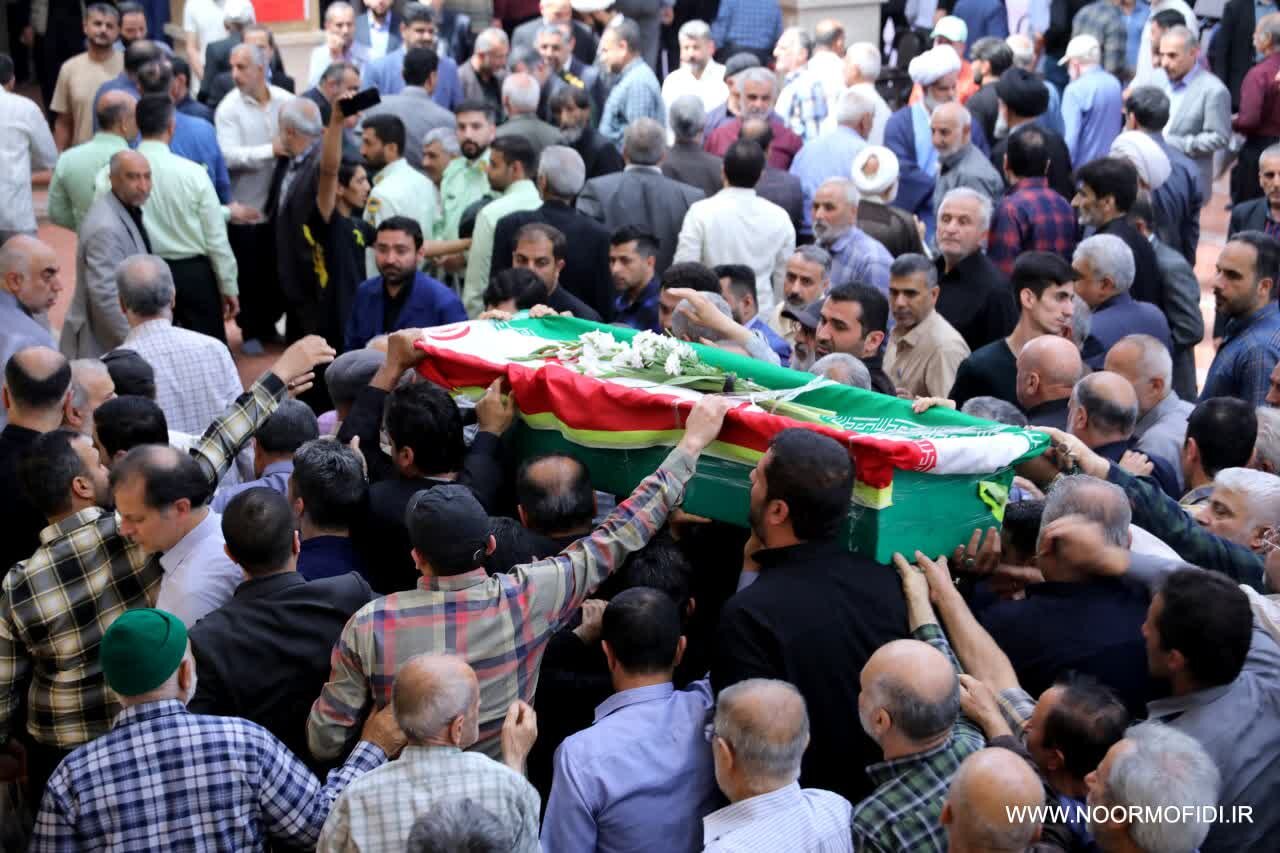 پیکر جانباز و مدافع حرم سوریه در گرگان تشییع شد