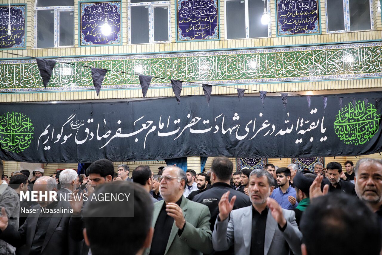 برپایی آیین های عزاداری شهادت حضرت امام جعفر صادق (ع)