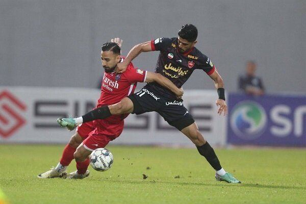 گل اول نساجی‌ به پرسپولیس