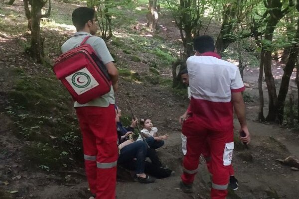 عملیات جست‌وجو و نجات 3 گمشده در جنگل‌های رامسر توسط هلال احمر