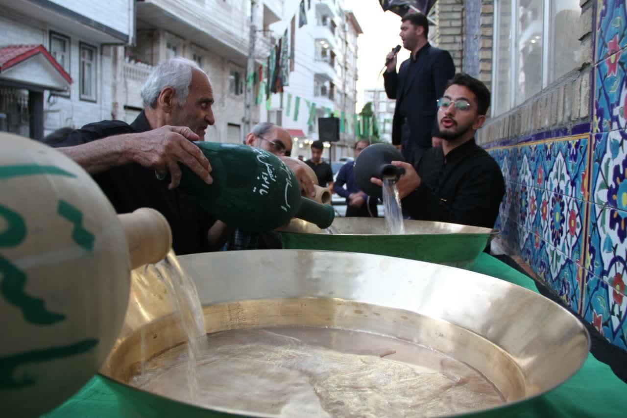 برگزاری آیین سنتی «طشت گذاری» در آستارا