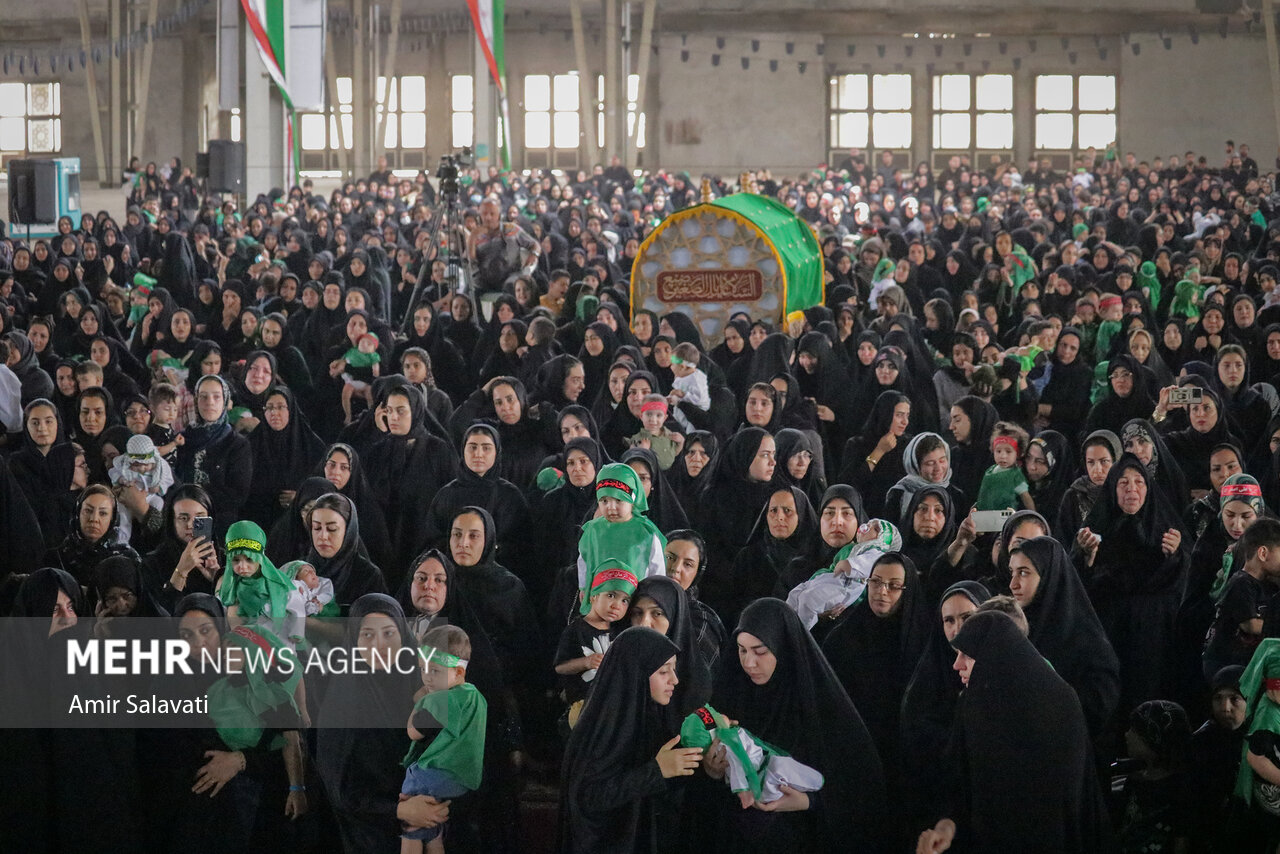 مراسم شیرخوارگان حسینی در گلستان برگزار شد