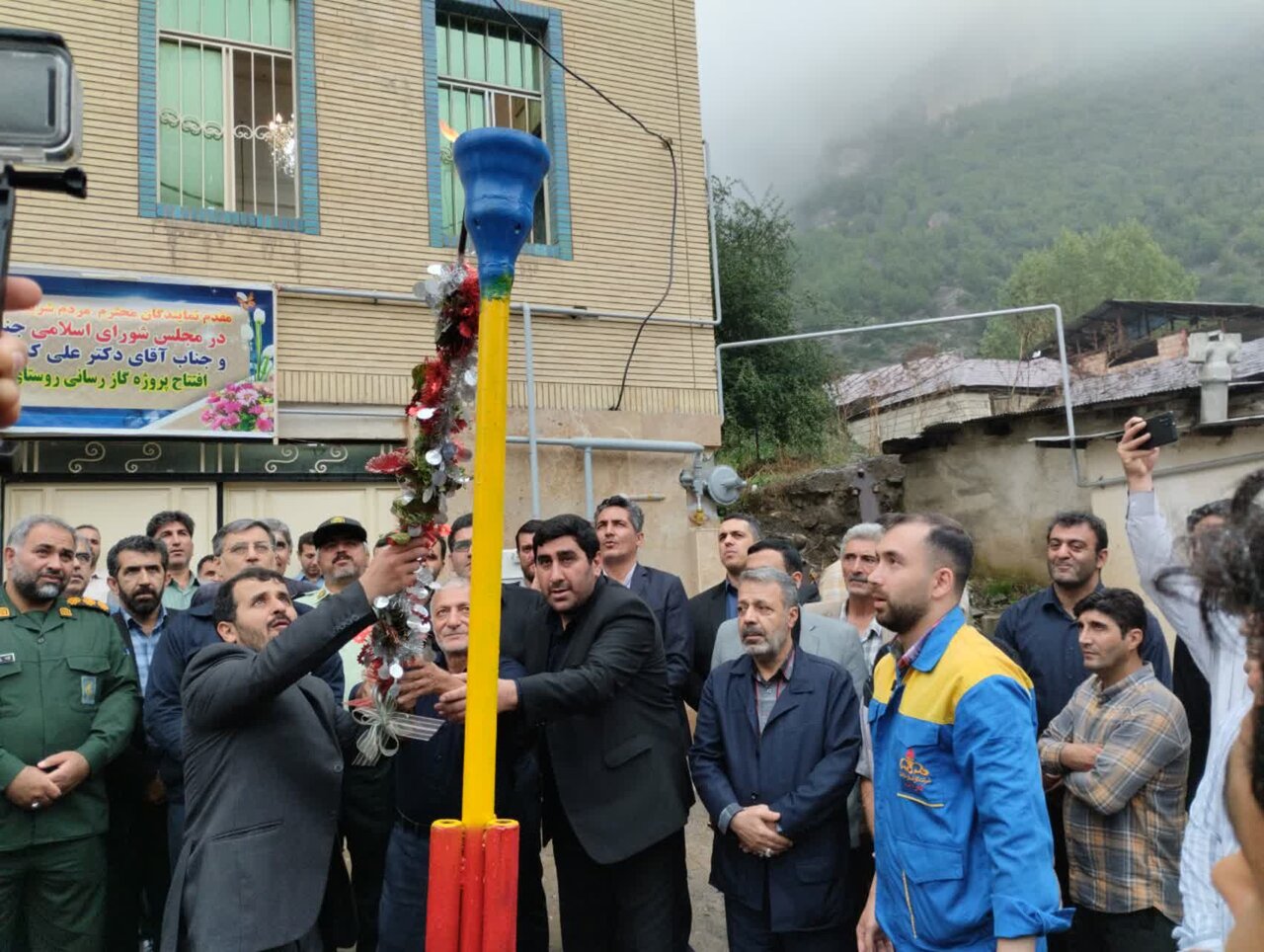 مشعل گاز 15 روستای دهستان ولوپی سوادکوه روشن شد