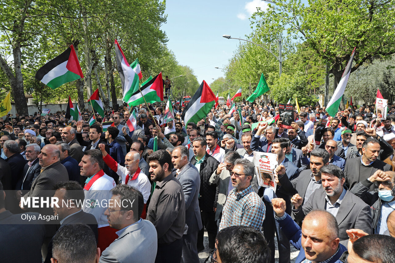گرگانی ها در محکومیت شهادت «اسماعیل هنیه» تجمع می کنند