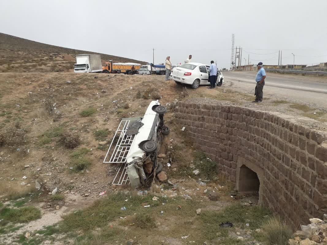 دو حادثه جاده ای در گلستان 9 مصدوم برجا گذاشت