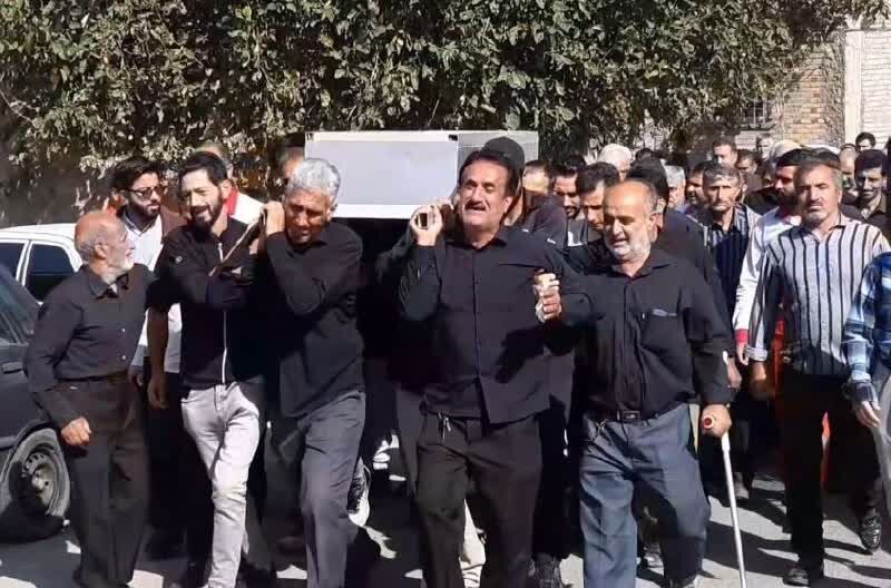 پیکر 4 تن از جانباختگان گلستانی حادثه معدن طبس تشییع شد