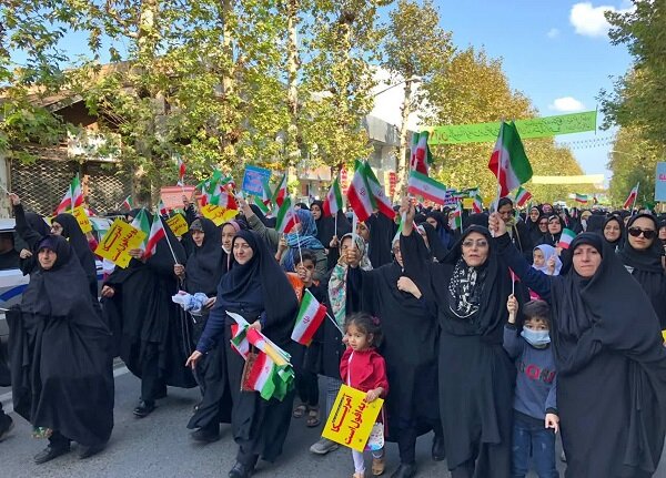 راهپیمایی 13 آبان در گیلان آغاز شد