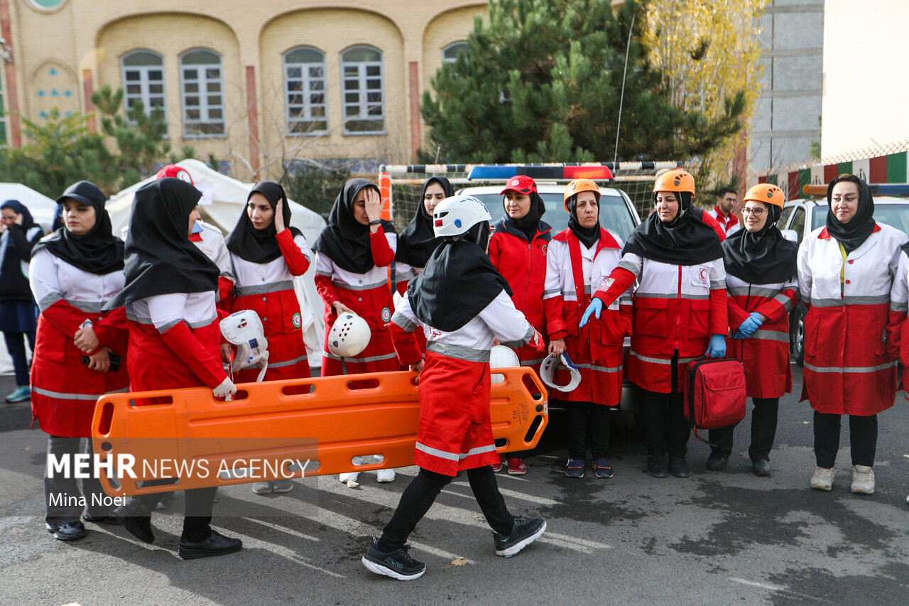 بیست و ششمین مانور زلزله و ایمنی در مدارس گرگان برگزار شد