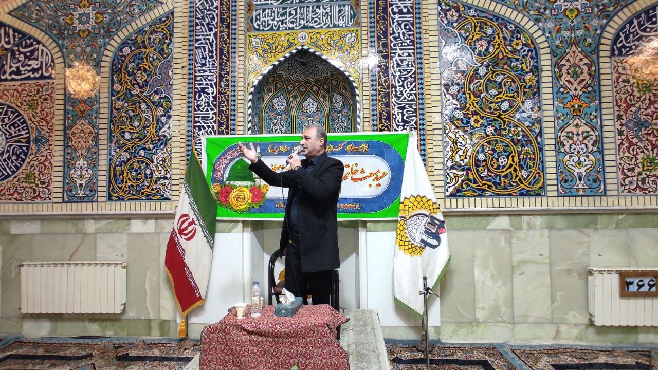 جشن مبعث در حرم سلطان سید جلال الدین اشرف آستانه