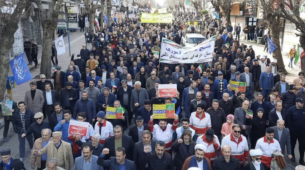 راهپیمایی 22 بهمن در تالش