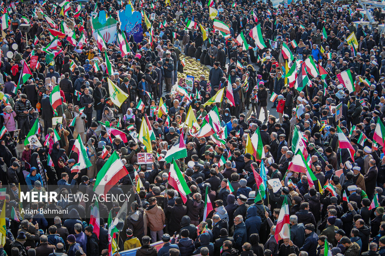 راهپیمایی با شکوه 22 بهمن در گلستان برگزار شد