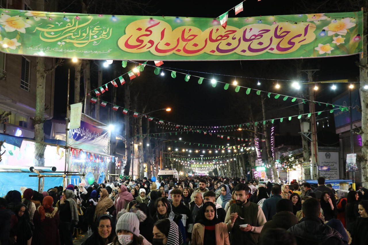 جشن 15 هزار نفری منتظران امام زمان(عج) در فومن