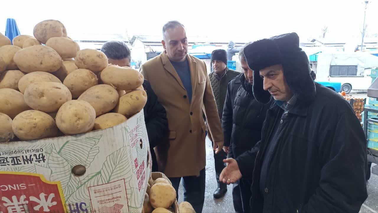 500 تُن سیب زمینی جهت تعادل بازار وارد گیلان شد