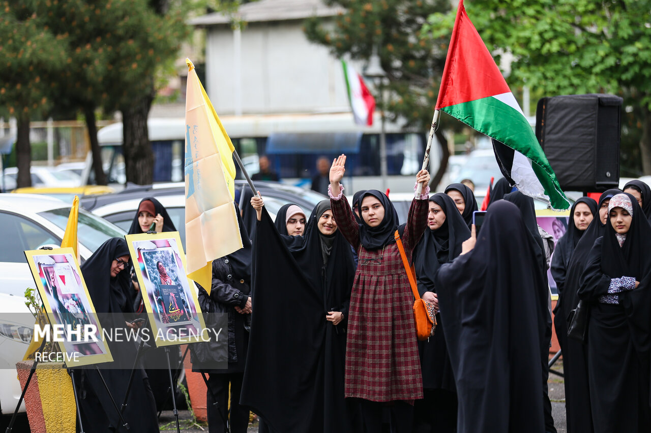 تجمع دانشگاهیان گیلان در حمایت از مردم مظلوم فلسطین