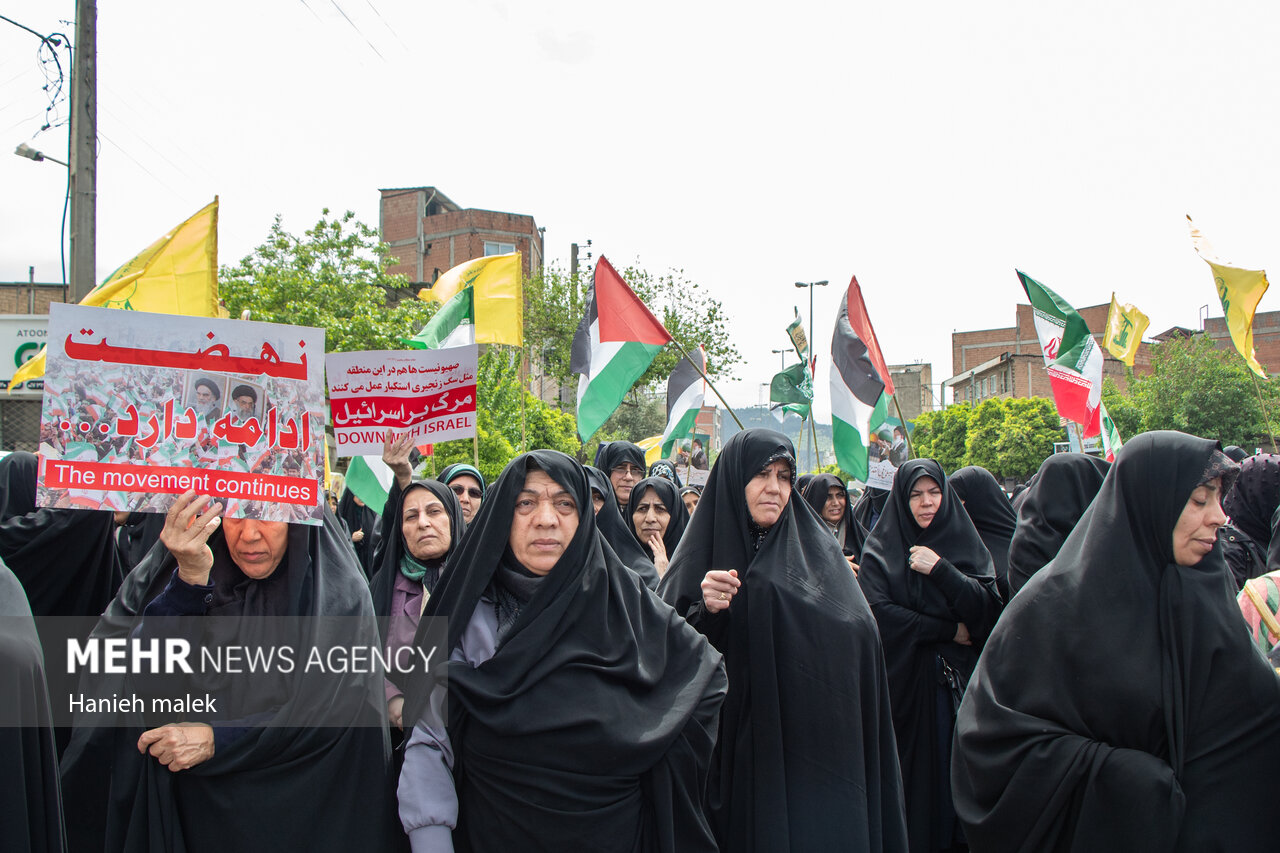 راهپیمایی ضدصهیونیستی «جمعه خشم» در گرگان