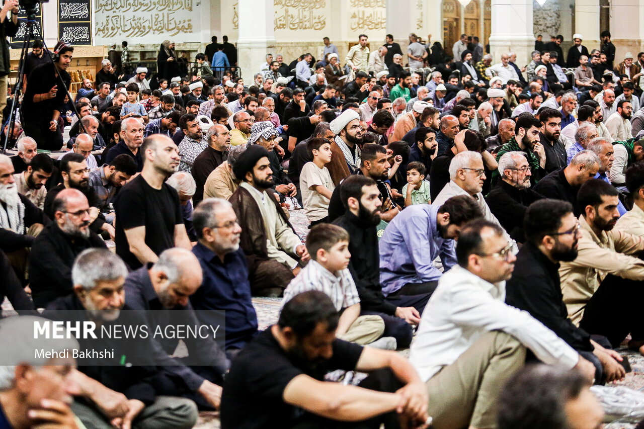 مراسم ارتحال امام در گرگان برگزار شد