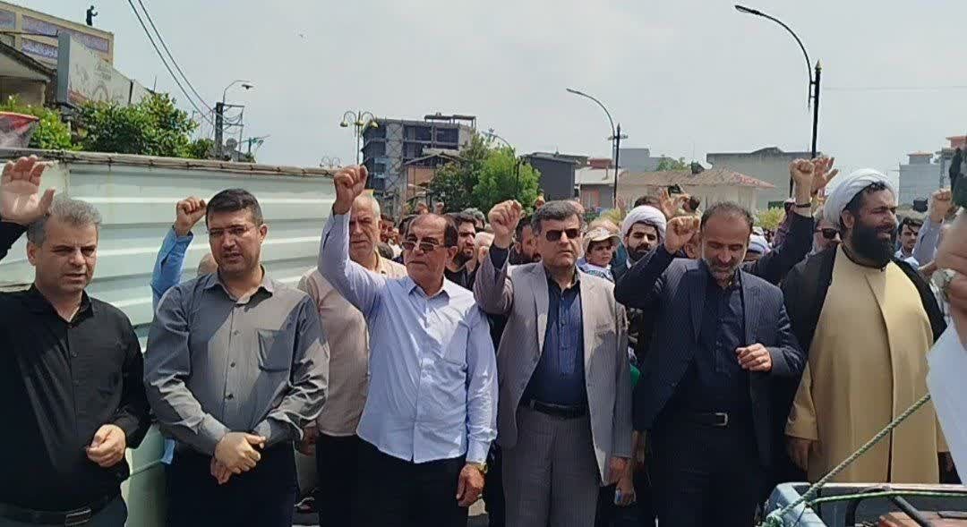 محکومیت جنایات رژیم صهیونیستی در آستانه اشرفیه