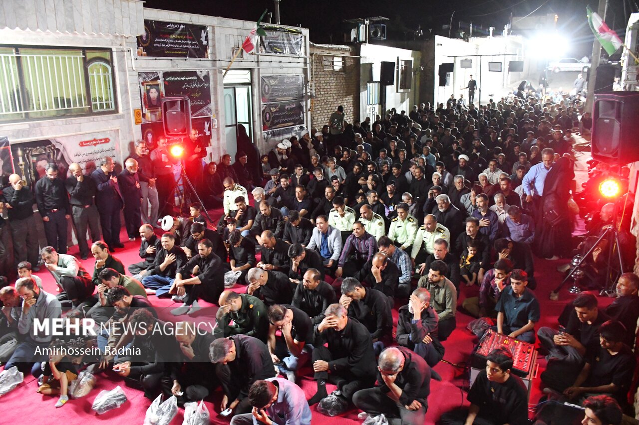 آیین وداع با پیکر پاک 4 شهید در بابل برگزار شد