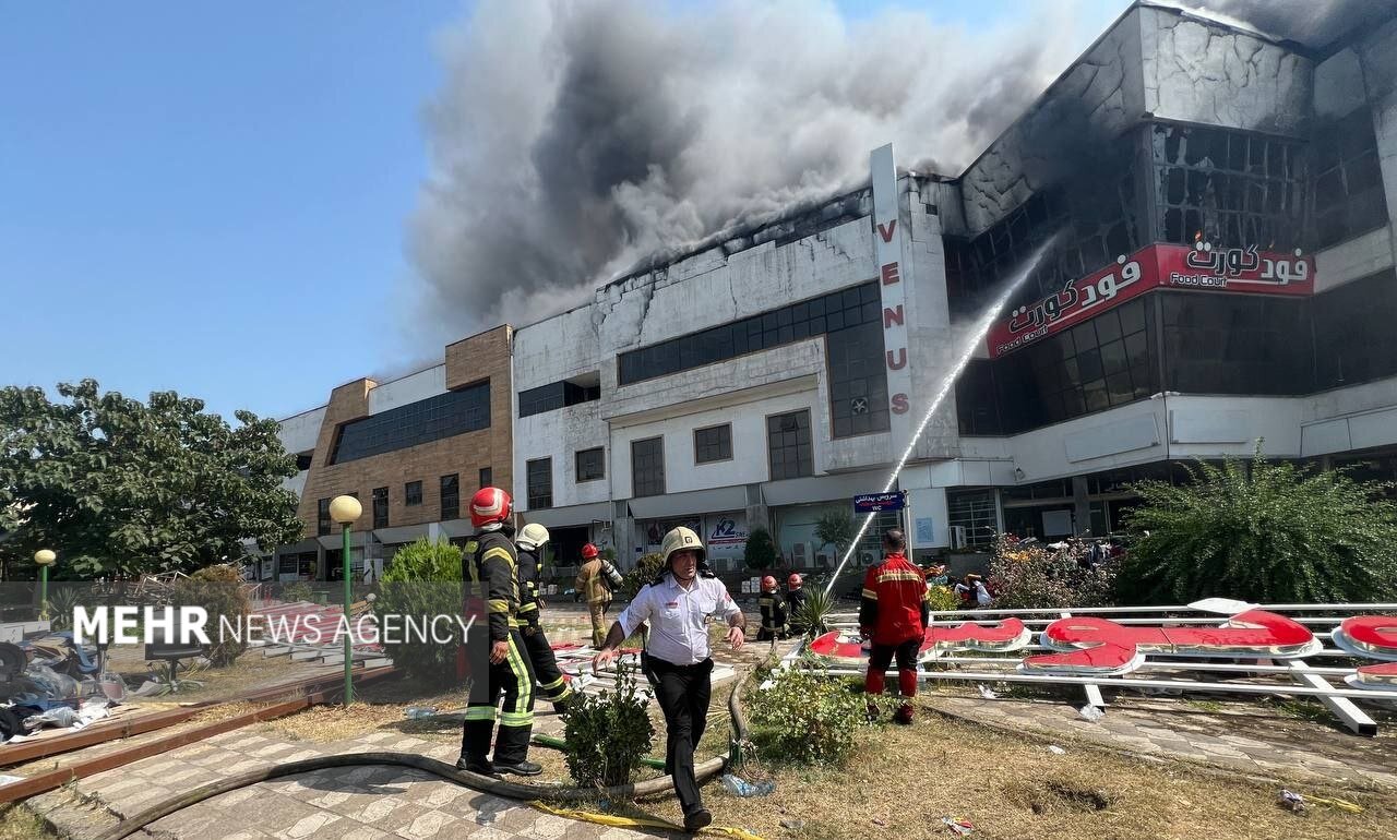 تعداد مصدومان آتش‌سوزی مجتمع ونوس انزلی به 46 نفر رسید