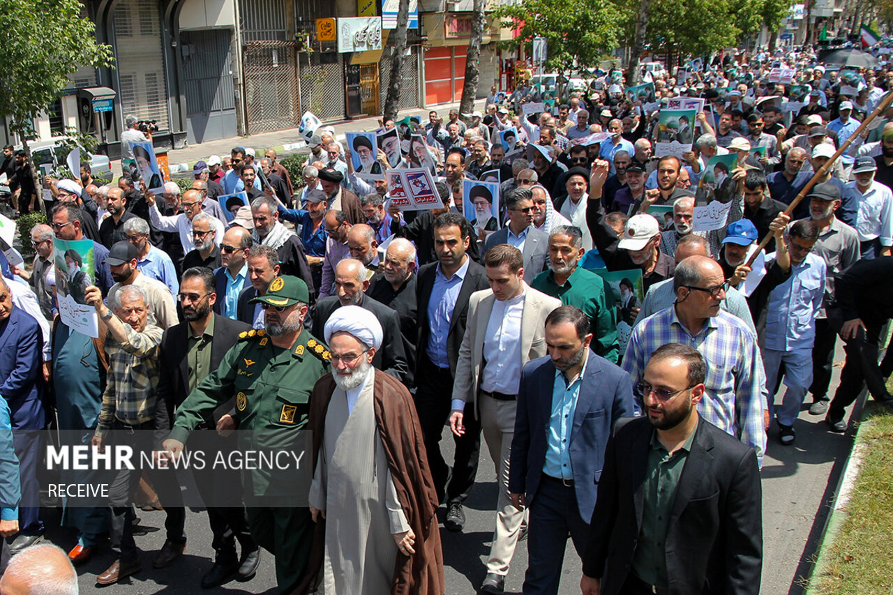 راهپیمایی «جمعه خشم و نصر» در رشت